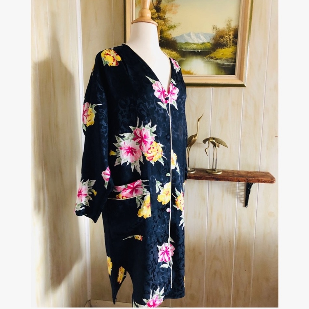 CHRISTIAN DIOR Lingerie | silk Floral Nightshirt petite - Picture 4 of 12